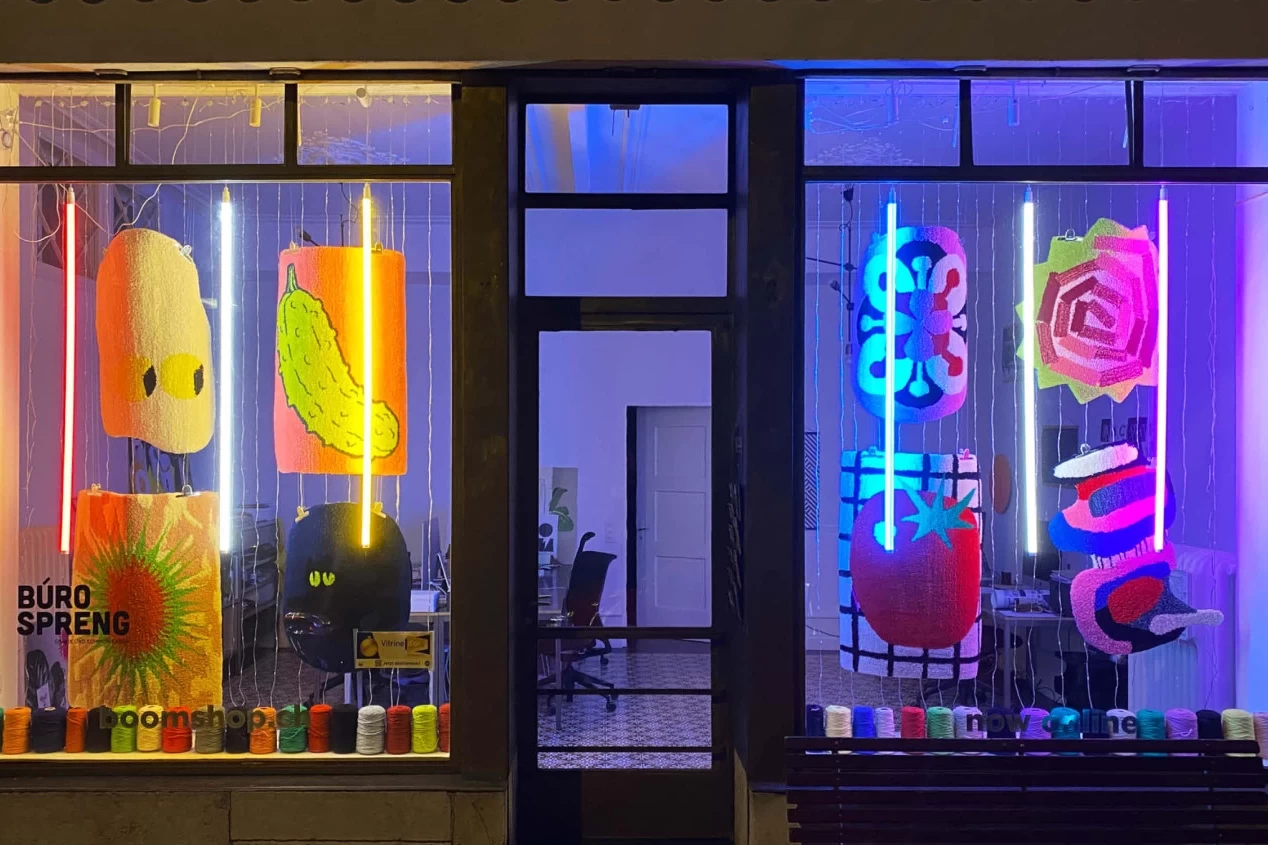 Tufting Schaufenster